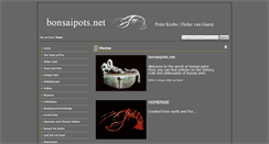 Desktop Screenshot of bonsaipots.net