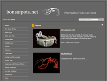 Tablet Screenshot of bonsaipots.net